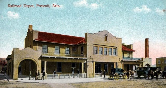 Prescott railroad depot